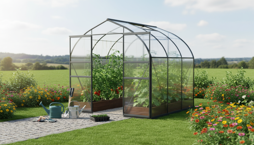 Polykarbonat drivhus 10 m2: Få mere plads til selvforsyning i haven