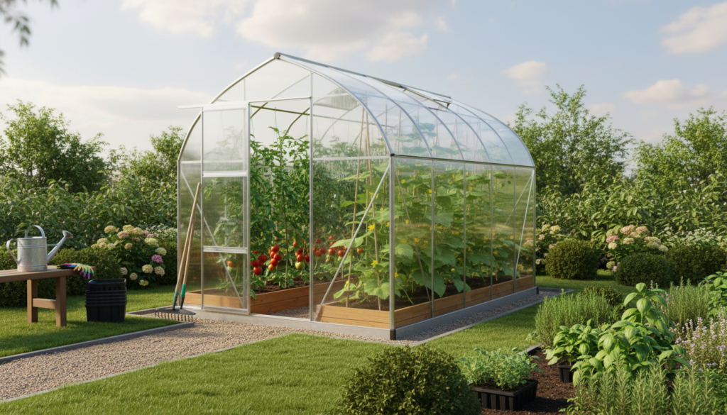 Polykarbonat drivhus 6 m2: Det populære valg til din have