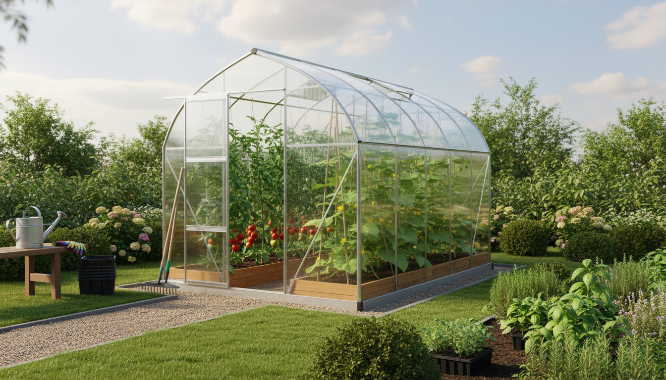Polykarbonat drivhus 6 m2: Det populære valg til din have