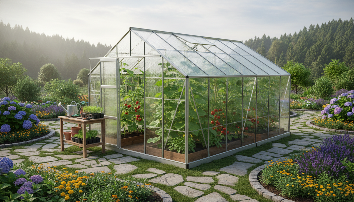 Polykarbonat drivhus: Få bedre plantevækst med diffust lys