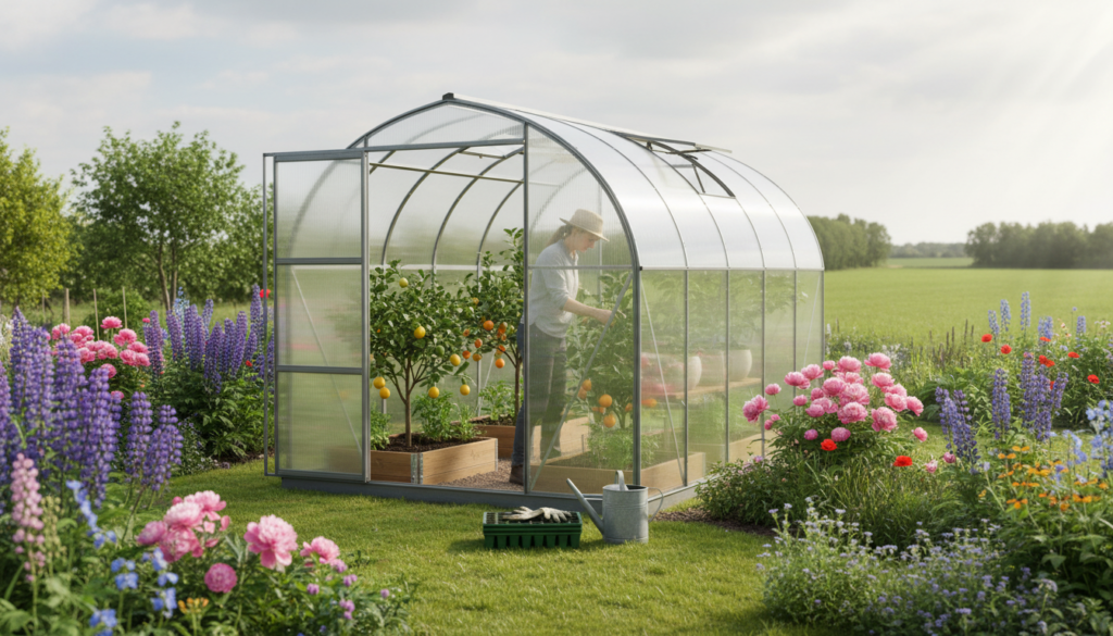 Citrus i polykarbonat drivhus i Danmark: Sådan lykkes du