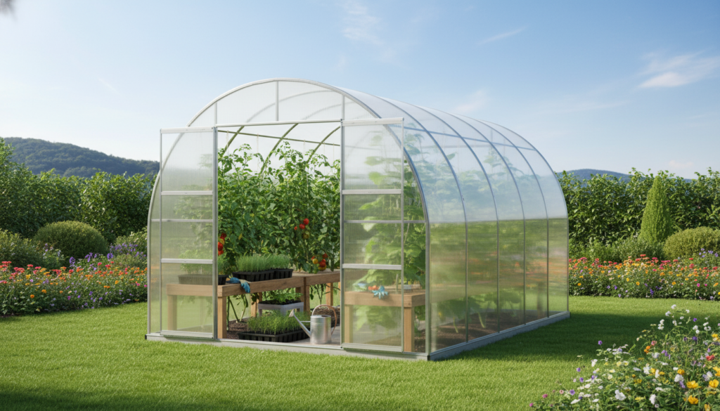 Vandingsbehov polycarbonat drivhus: Mere end i glasdrivhus?