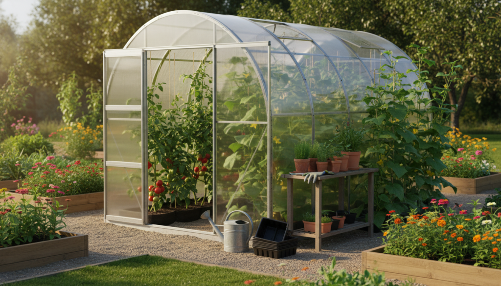 Plantespiraler til polykarbonat drivhus: Bedste støtte til planter