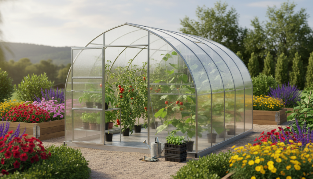 Polykarbonat drivhus vs. glas: Se det reelle CO2-aftryk