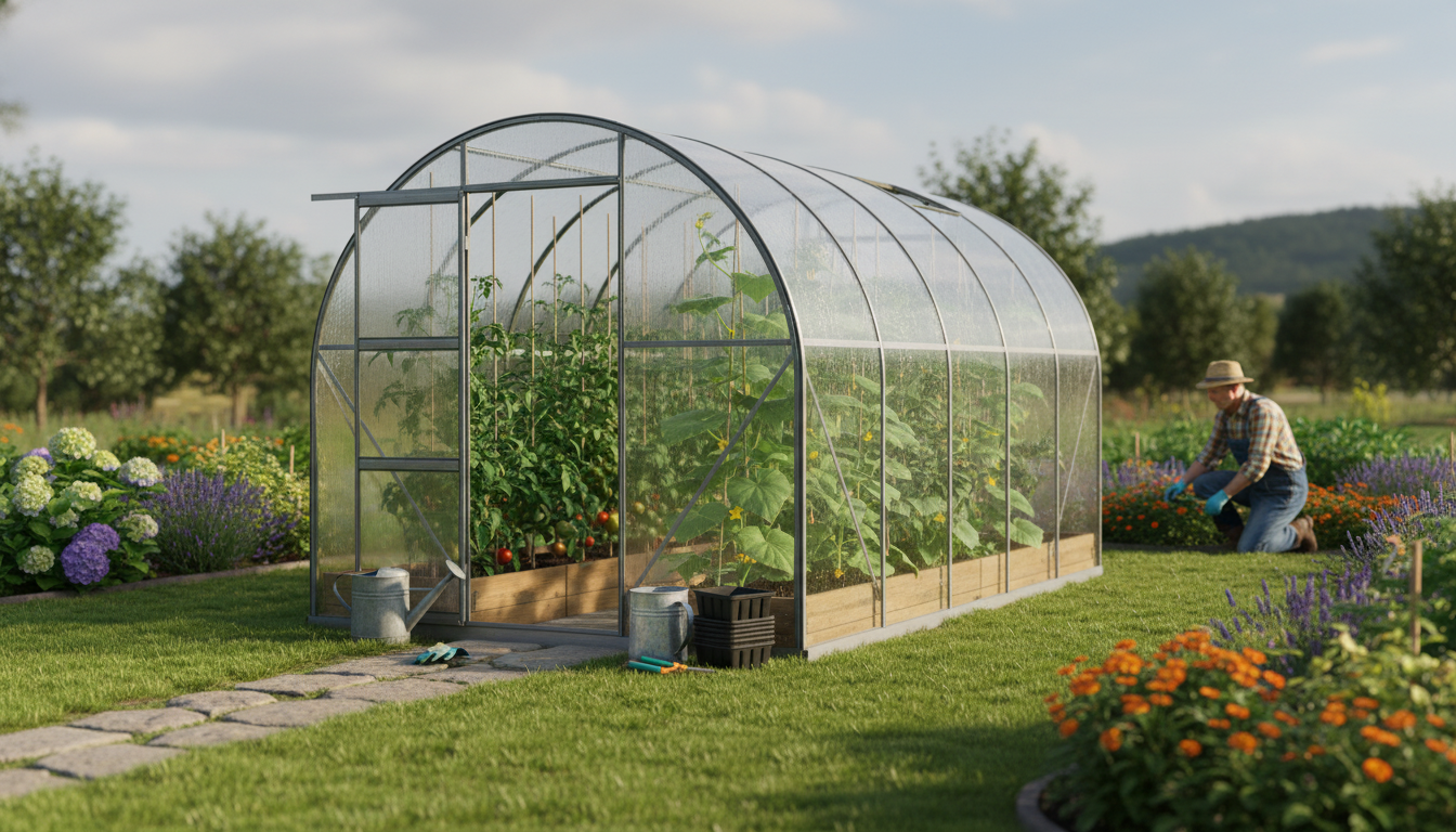 Vitavia drivhus i polykarbonat: Anmeldelse og erfaringer