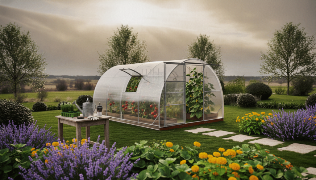 Polykarbonat drivhus 6 m2 – den ideelle løsning til den lille have