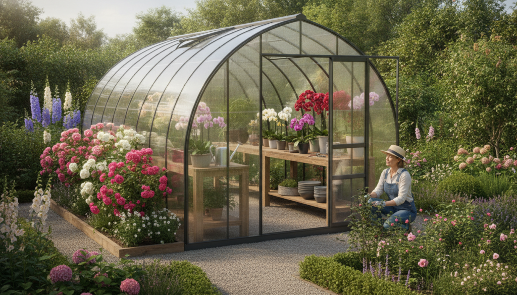 Polykarbonat drivhus til blomster: Guide til de bedste sorter